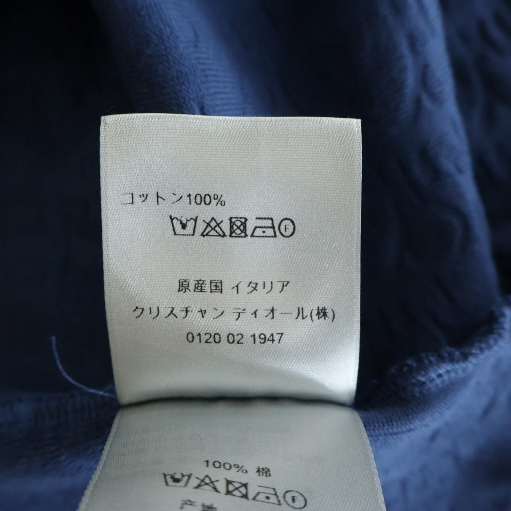 DIOR(ディオール) オブリークジャガード パイル地 半袖 ポロシャツ ネイビー 113J812A0614
