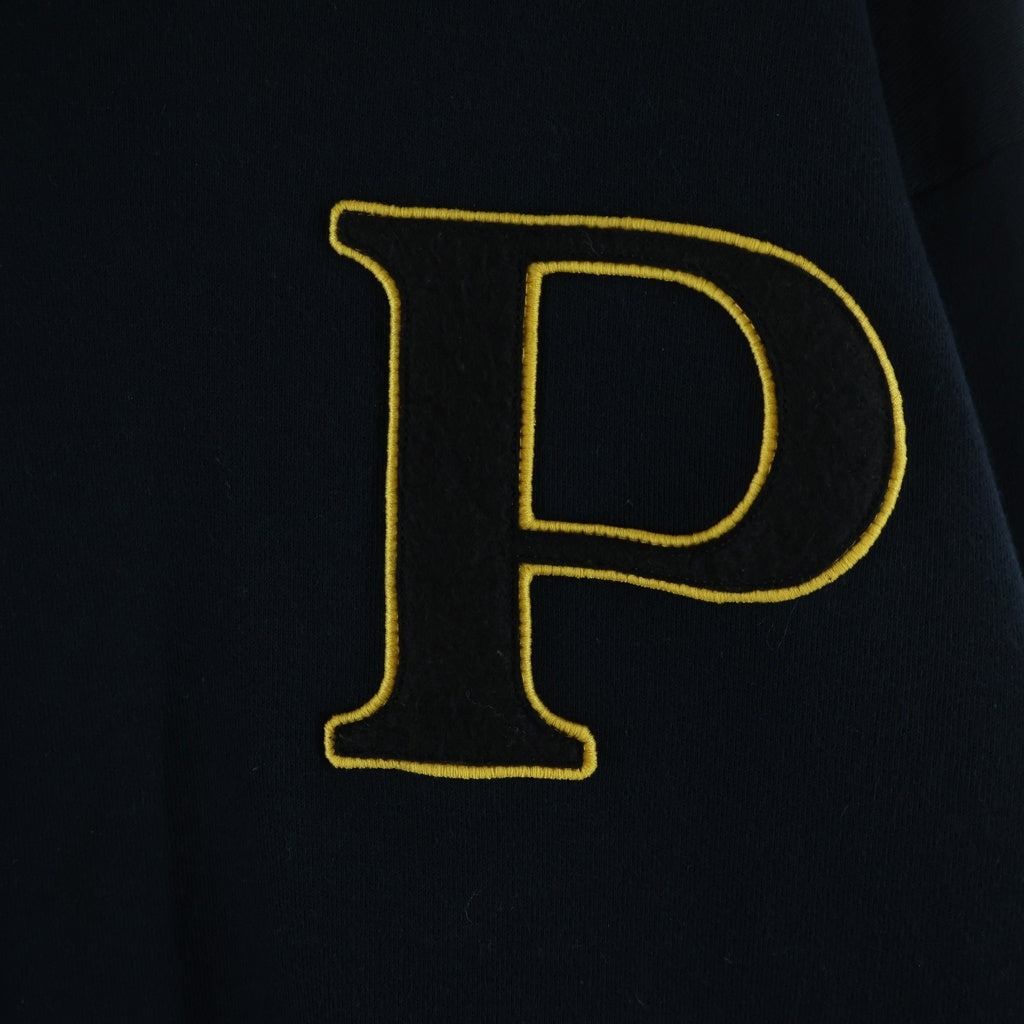 PRADA(プラダ) カレッジロゴ クルーネック スウェット トレーナー ブラック UJL80B