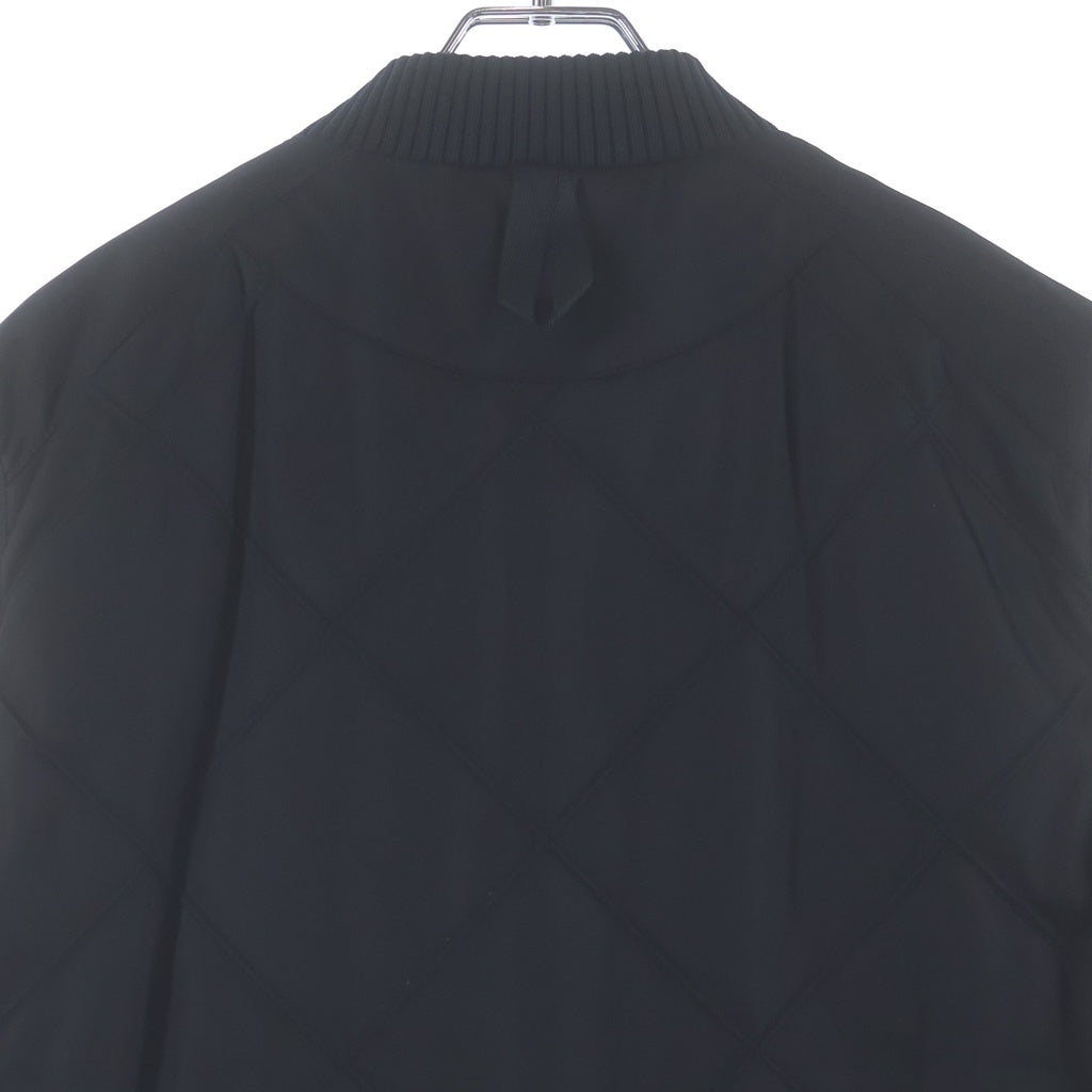 PRADA(プラダ) 19AW トライアングルロゴプレート ジップアップ ナイロン キルティングベスト ブラック SGB315