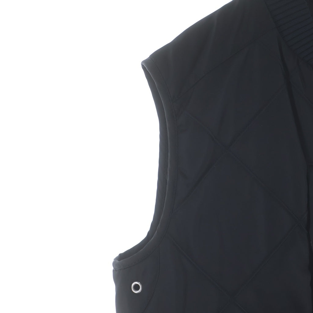 PRADA(プラダ) 19AW トライアングルロゴプレート ジップアップ ナイロン キルティングベスト ブラック SGB315