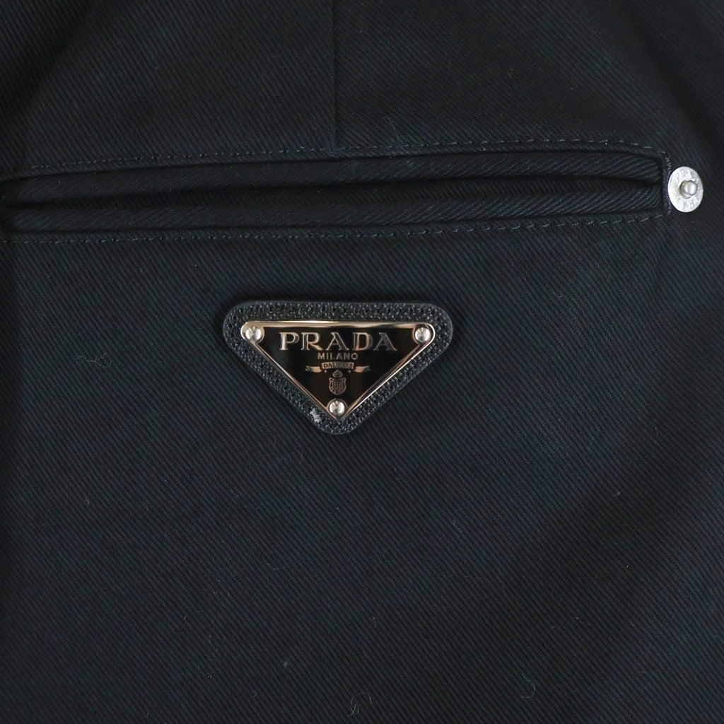 PRADA(プラダ) 23AW トライアングルロゴプレート ロングパンツ ブラック SPH313