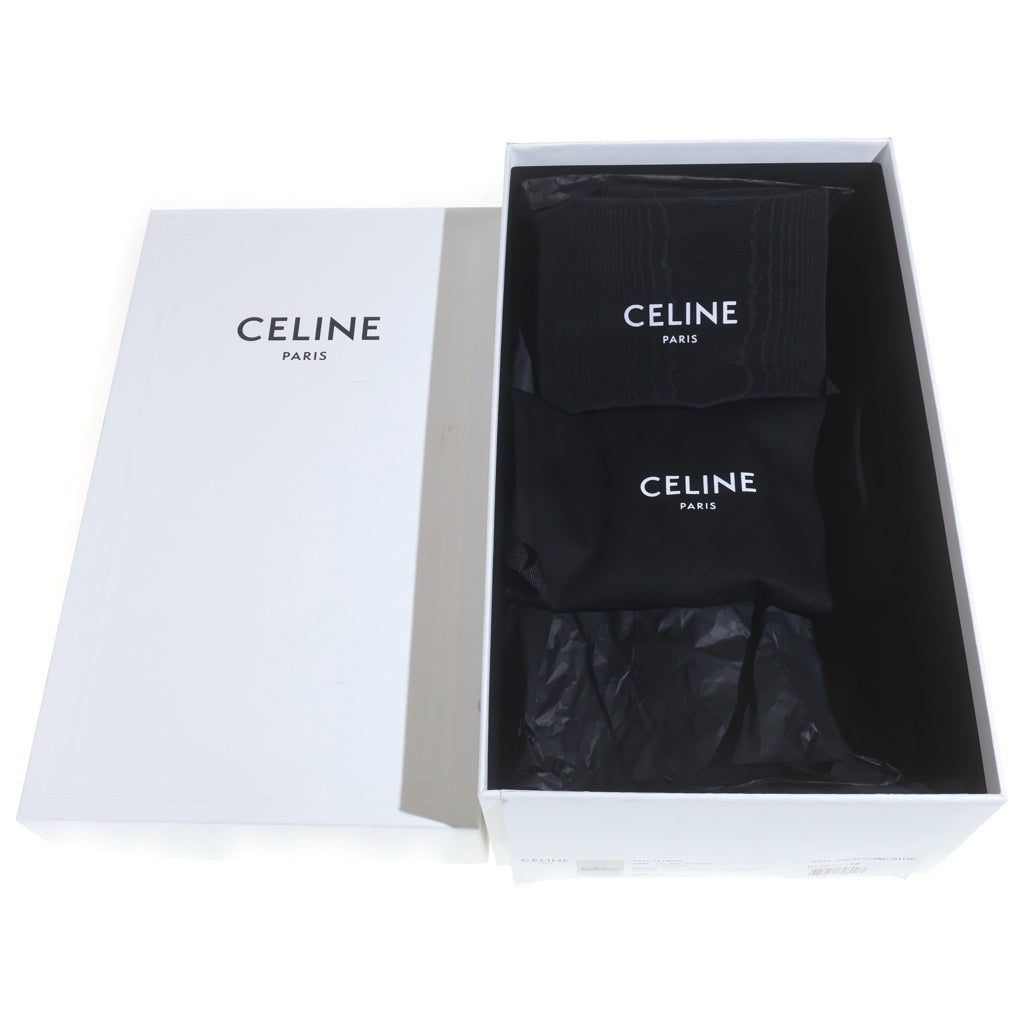 CELINE(セリーヌ) ロゴプリントレザーローカットスニーカー ブラック 346483338C.01OK