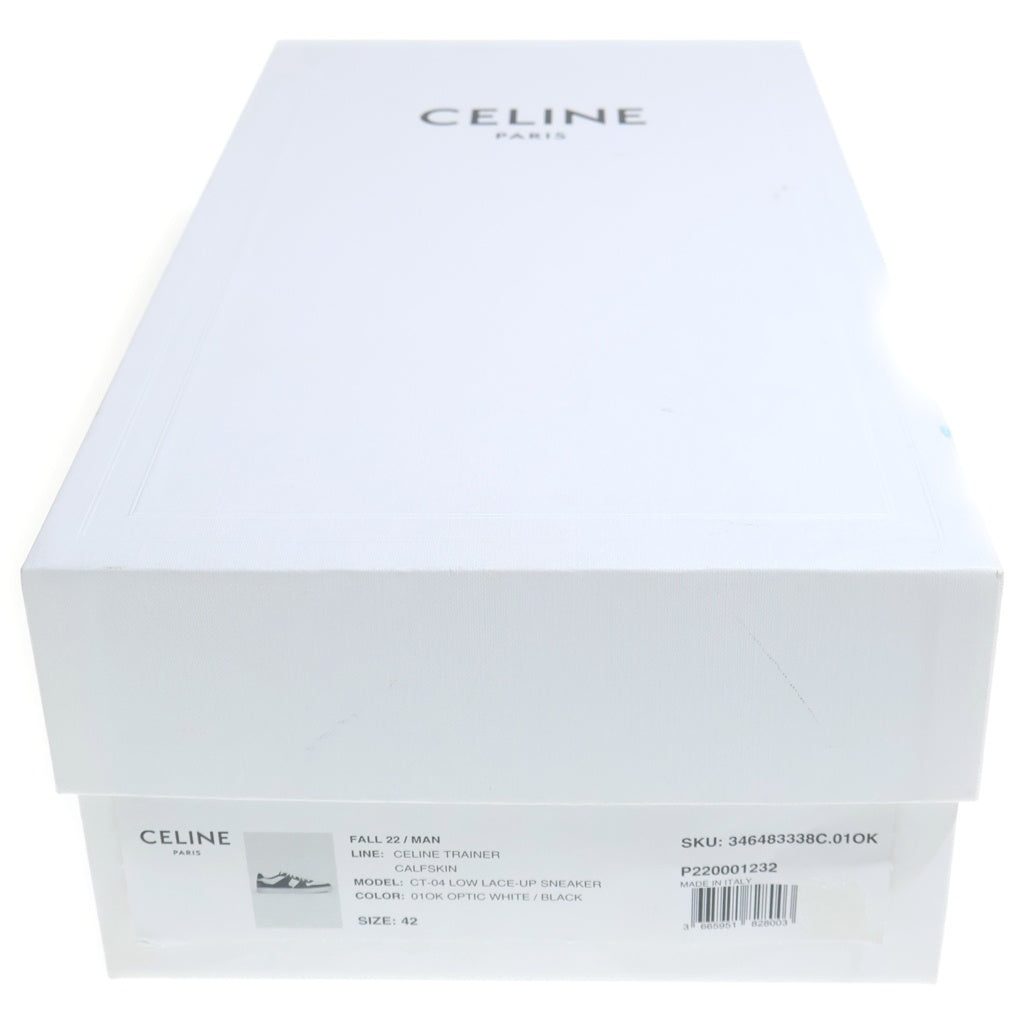 CELINE(セリーヌ) ロゴプリントレザーローカットスニーカー ブラック 346483338C.01OK