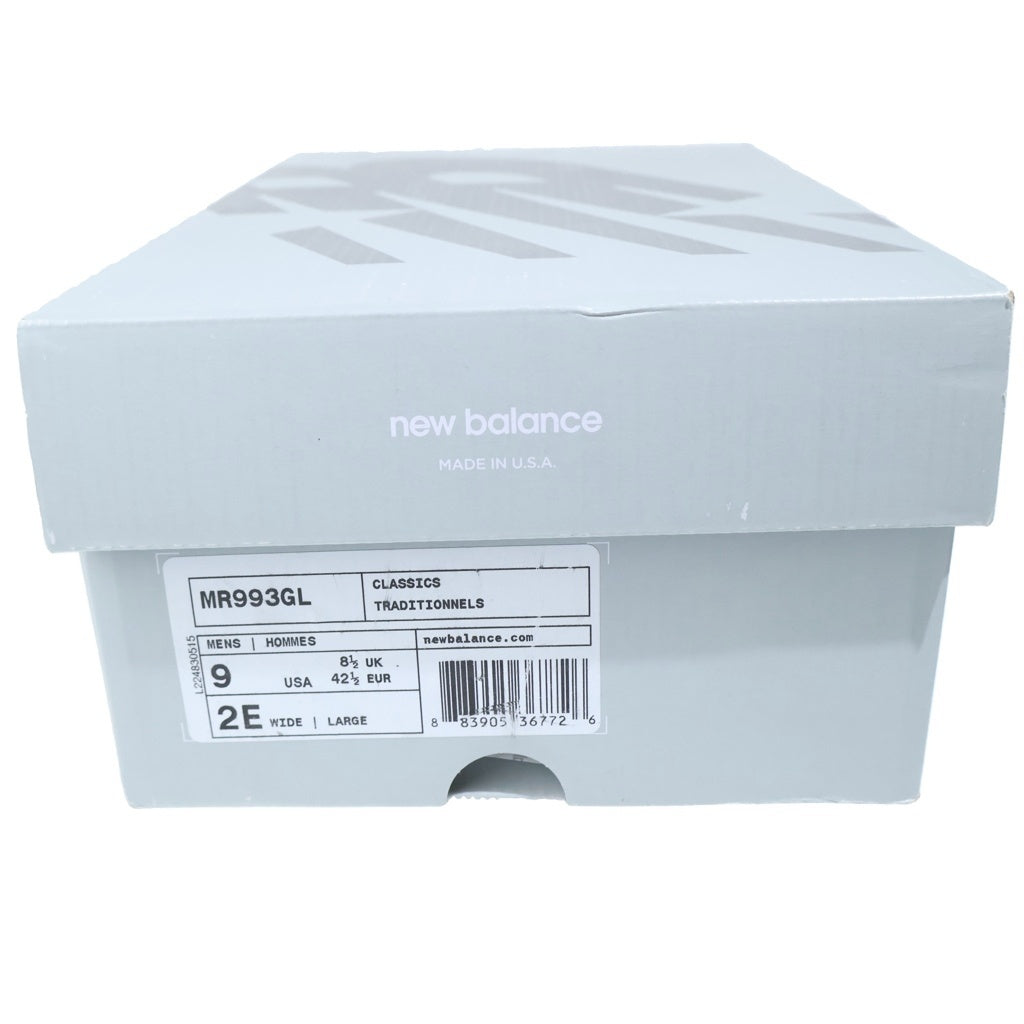 New Balance(ニューバランス) MR993GL スエード ローカットスニーカー グレー US9/27cm
