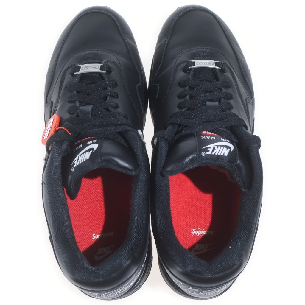 NIKE(ナイキ) ×SUPREME AIR MAX 1 87 SP HF8813-001 シュプリーム エアマックス 1 ローカットスニーカー ブラック US10/28cm