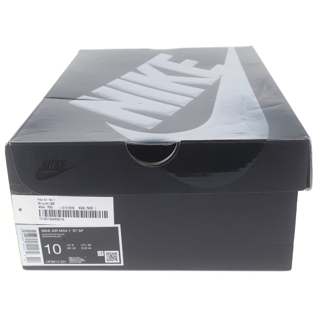 NIKE(ナイキ) ×SUPREME AIR MAX 1 87 SP HF8813-001 シュプリーム エアマックス 1 ローカットスニーカー ブラック US10/28cm