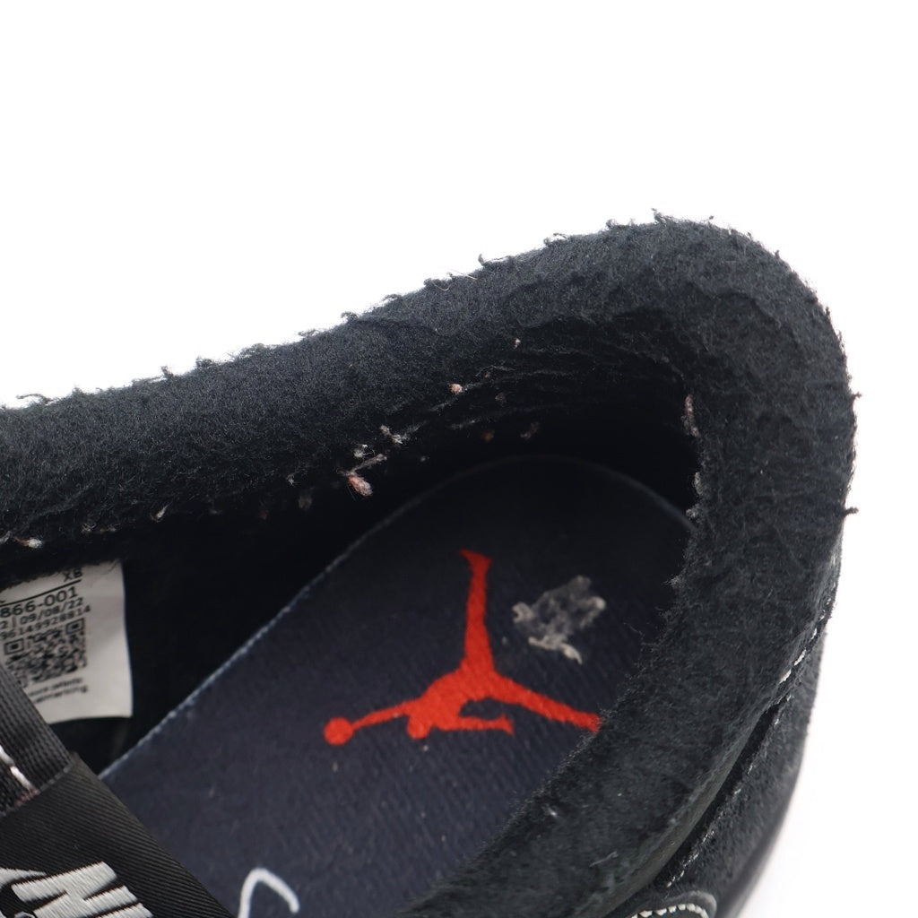 NIKE(ナイキ) ×TRAVIS SCOTT AIR JORDAN 1 LOW OG SP BLACK PHANTOM DM7866-001 トラヴィススコット エアジョーダン1 ブラックファントム ローカットスニーカー US6/24cm レディース