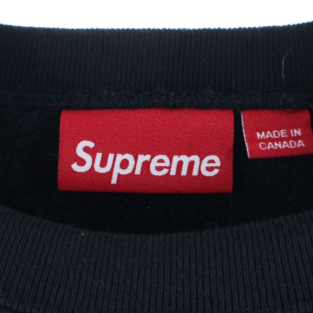 SUPREME(シュプリーム) 24AW Small Box Crewneck スモールボックスロゴ スウェットクルーネックシャツ ブラック
