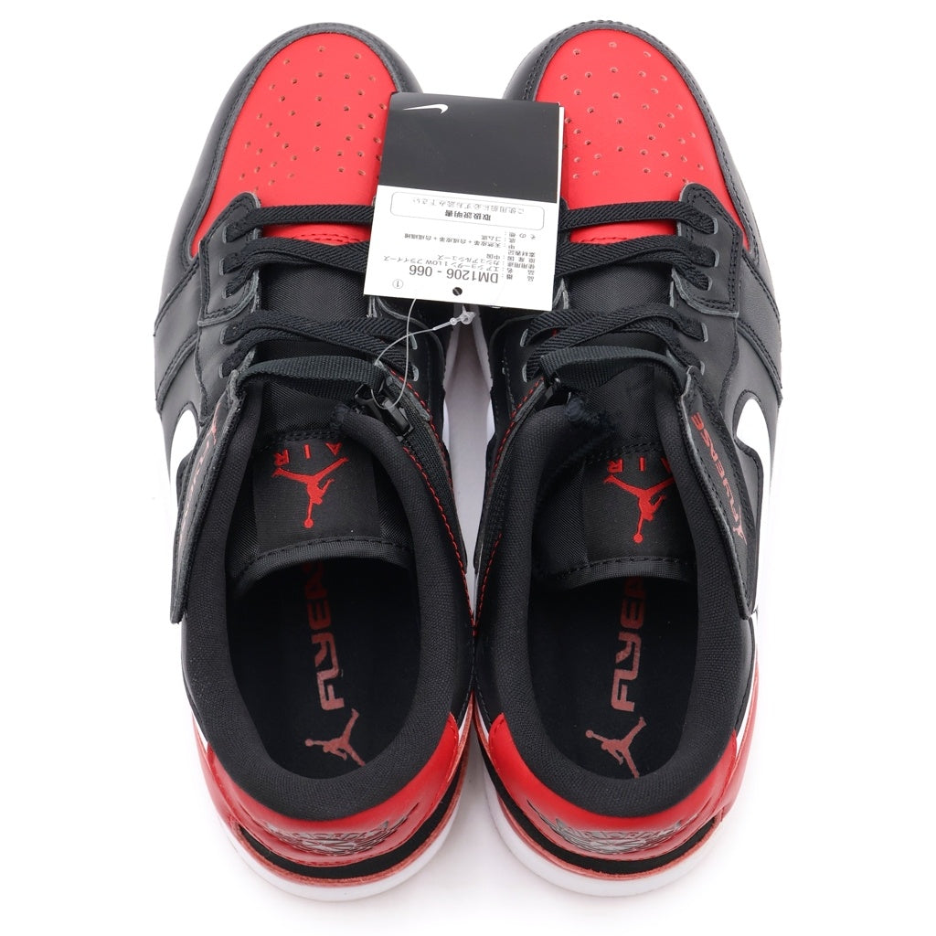 NIKE(ナイキ) AIR JORDAN 1 Low Flyease エアジョーダン ローカットスニーカー ブラック/レッド US9.5/27.5cm DM1206-066