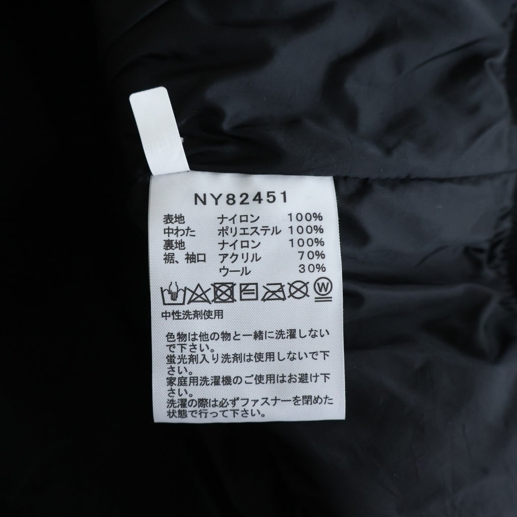 THE NORTH FACE(ザノースフェイス) YAKKIN JACKET ヤッキン キルティング ナイロン 中綿 ジャケット ブラック NY82451