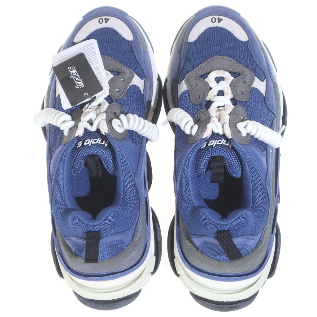 BALENCIAGA(バレンシアガ) TRIPLE S SNEKER 533878 トリプル S ローカットスニーカー ネイビー
