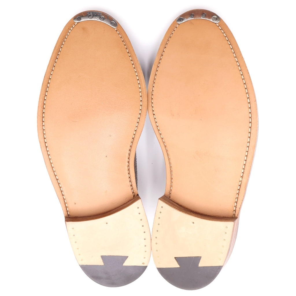 THOM BROWNE(トムブラウン) SUEDE LONG WING BROGUE MFD002APG003 スウェード ロングウィング ブロード ビジネスシューズ グレー/ホワイト
