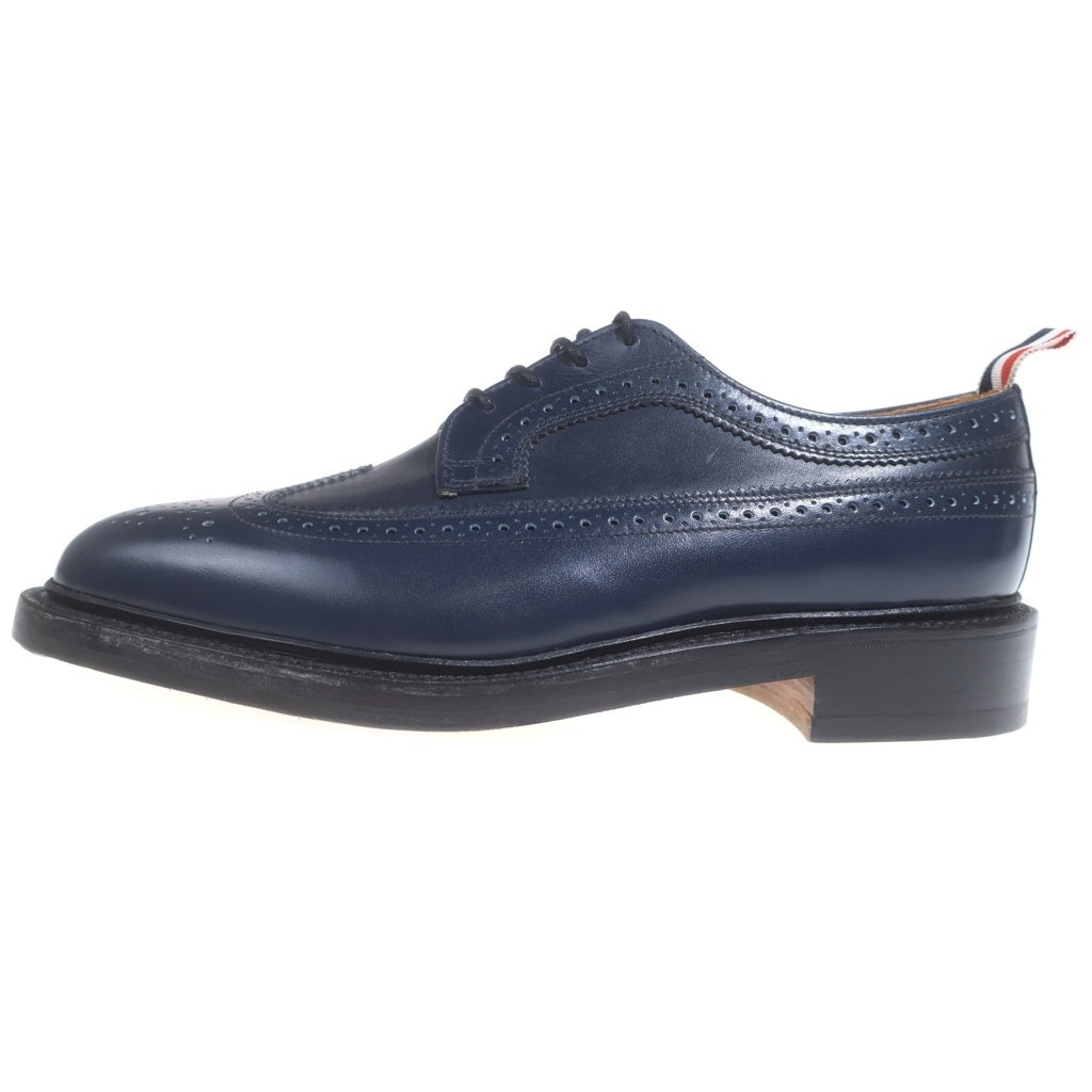 THOM BROWNE(トムブラウン) XAXY LONG WING BROGUE AFD002APN002 ロングウィング ブローグ レザー ビジネスシューズ ネイビー