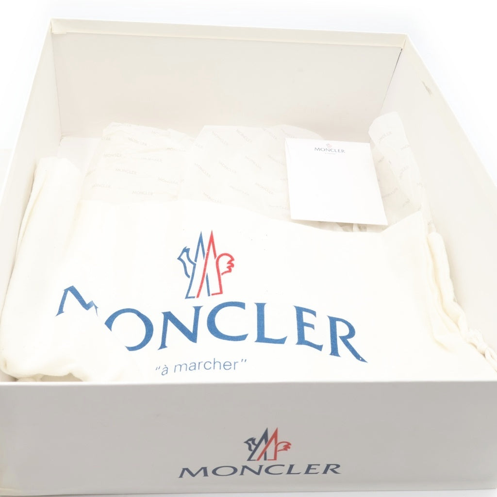 MONCLER(モンクレール) ダウン レースアップ レザー ブーツ ブラック