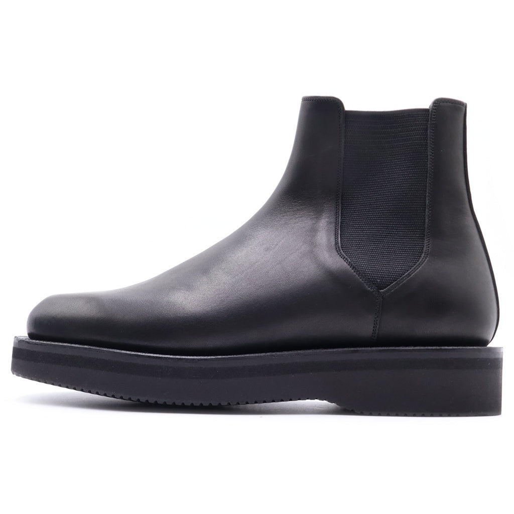 AURALEE(オーラリー) 20AW ×foot the coacher LEATHER SQUARE BOOTS フットザコーチャー レザースクエア ブーツ ブラック A20AS01FT