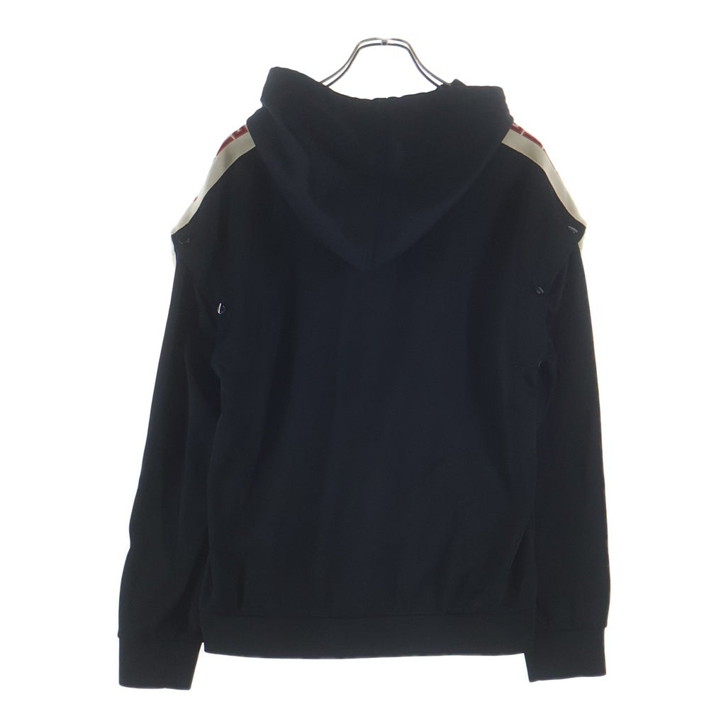 GUCCI(グッチ) テクニカルジャージー アームチェンジ スウェットパーカー ブラック 475354 X5U11