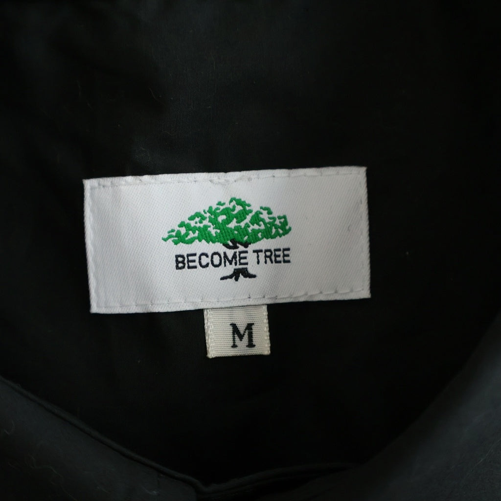 BECOME TREE(ビカムツリー) RT WORK クロップド 半袖シャツ ブラック