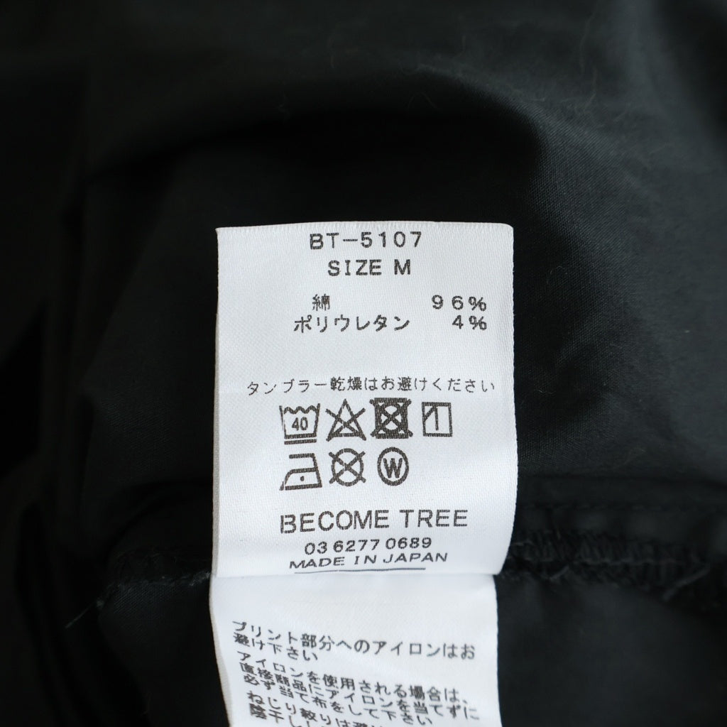 BECOME TREE(ビカムツリー) RT WORK クロップド 半袖シャツ ブラック