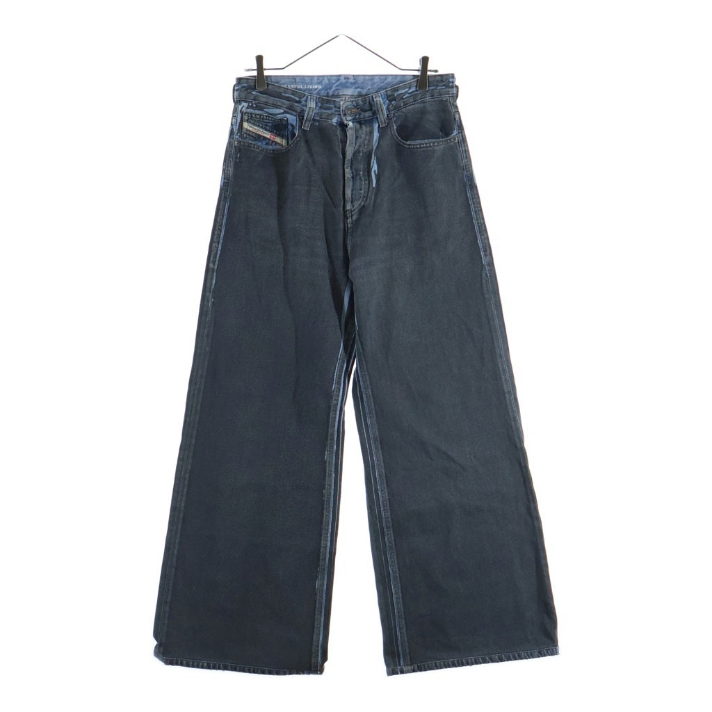 DIESEL(ディーゼル) 1996 D-SIRE-S1 ディザイア ワイド デニムパンツ ブラック/インディゴ A13145
