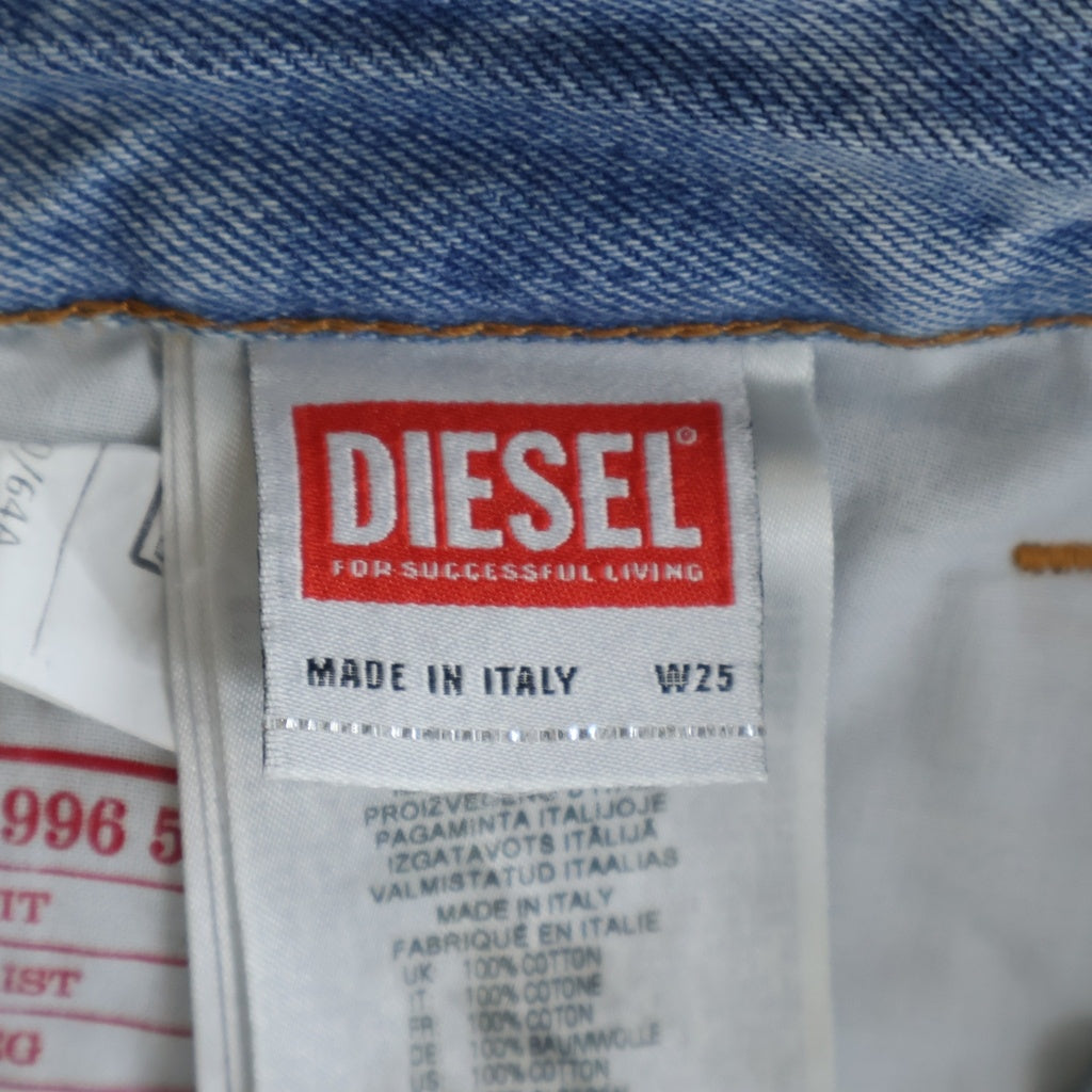 DIESEL(ディーゼル) 1996 D-SIRE-S1 ディザイア ワイド デニムパンツ ブラック/インディゴ A13145