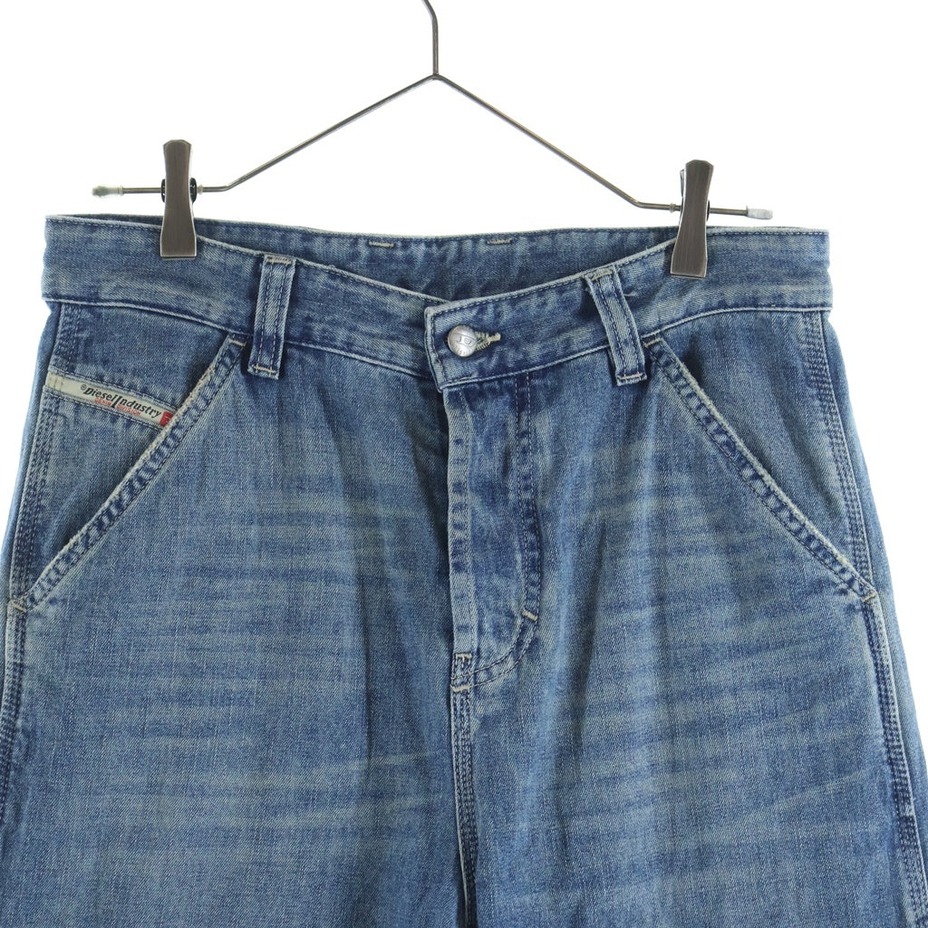 DIESEL(ディーゼル) D-SIRE-W リラックスフィット ワイド デニムパンツ インディゴ A19262