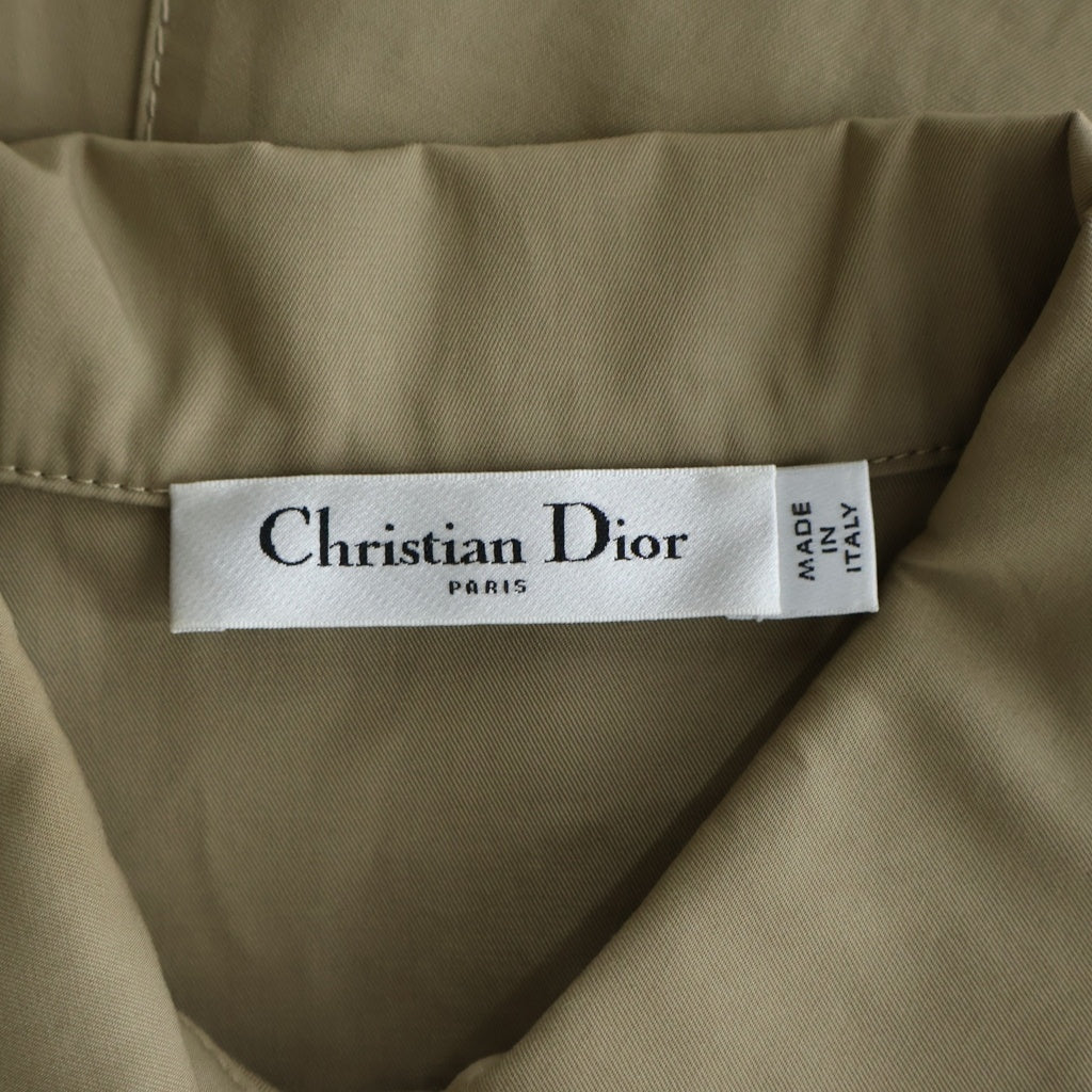 Christian Dior(クリスチャンディオール) 半袖シャツワンピース プリーツ ドレス ベージュ 547D40A3332 レディース