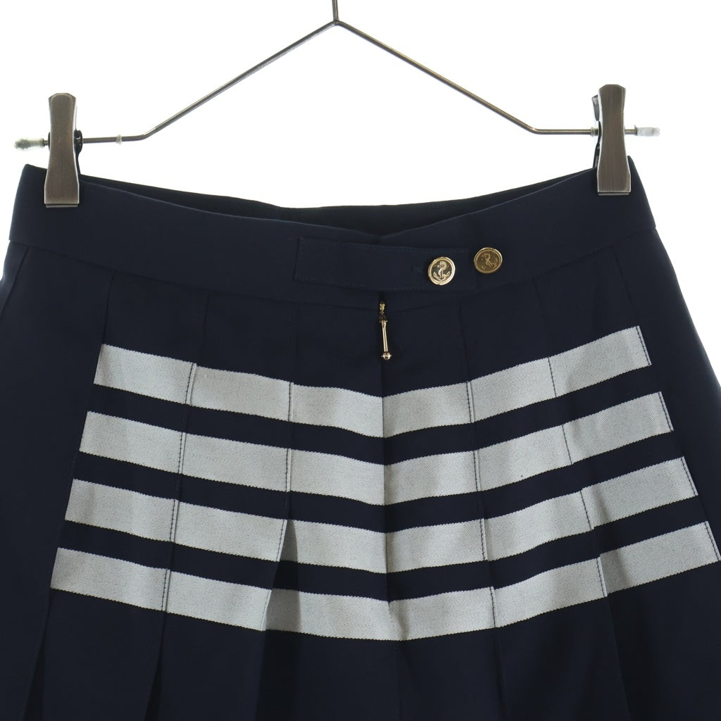 THOM BROWNE(トムブラウン) 4 Bar Pleats Skirt 4バー プリーツ