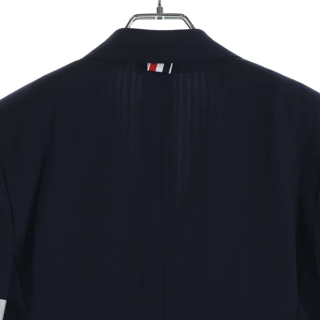 THOM BROWNE(トムブラウン) 4 Bar Blazer 金ボタン 4バー ブレザー ジャケット レディース ネイビー FBC010V06146415