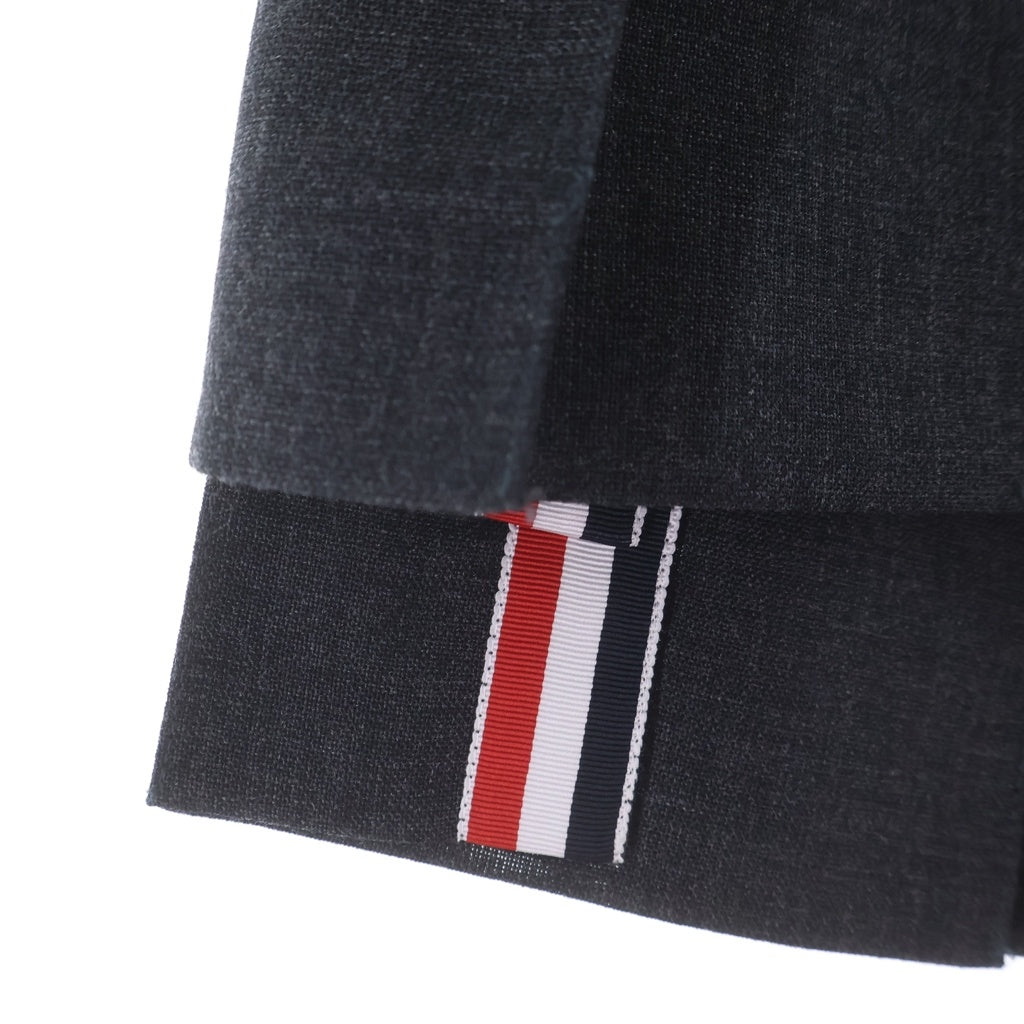 THOM BROWNE(トムブラウン) Fresco Funmix Pleats Skirt フレスコ ファンミックス プリーツスカート レディース グレー FGC789F-00473