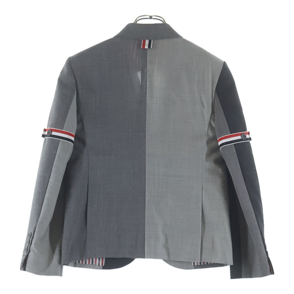 THOM BROWNE(トムブラウン) Fresco Funmix Blazer フレスコ ファンミックス ブレザージャケット レディース グレー FBC010F00473025