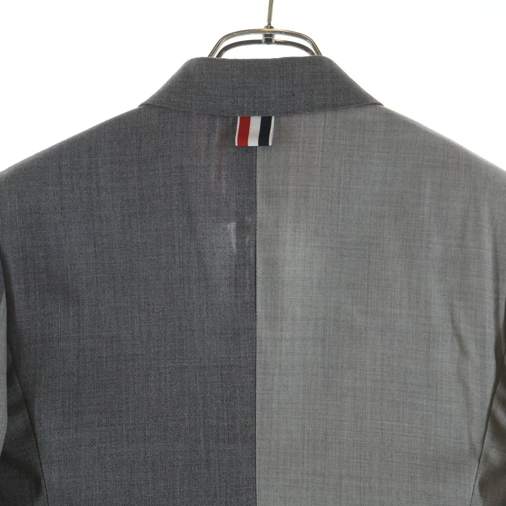 THOM BROWNE(トムブラウン) Fresco Funmix Blazer フレスコ ファンミックス ブレザージャケット レディース グレー FBC010F00473025