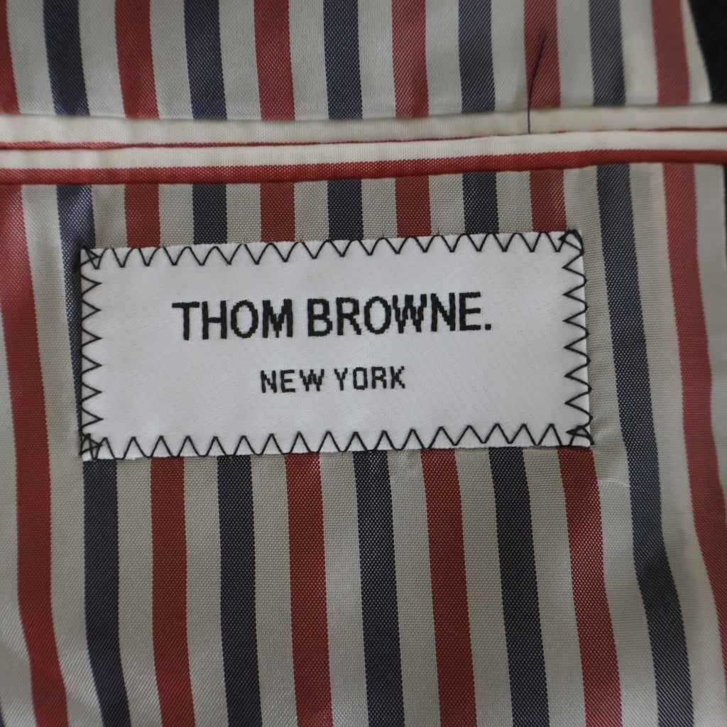 THOM BROWNE(トムブラウン) Fresco Funmix Blazer フレスコ ファンミックス ブレザージャケット レディース グレー FBC010F00473025