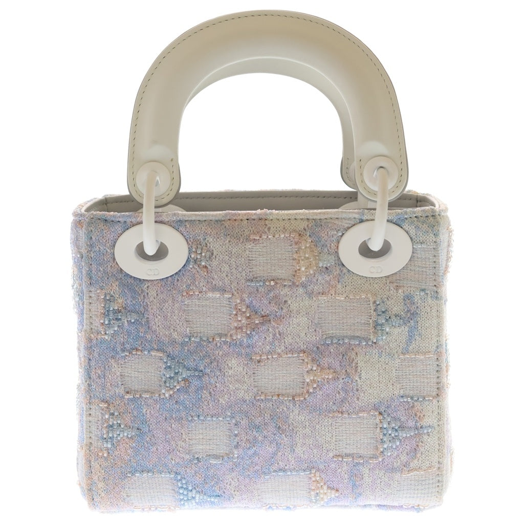 Christian Dior(クリスチャンディオール) Lady D-Dior レディ ディーディオール アート ハンド ショルダーバッグ ブルー/グレー レディース