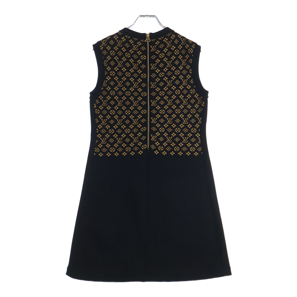 LOUIS VUITTON(ルイヴィトン) 24SS Monogram Knit Dress ノースリーブ モノグラム ニットワンピース ドレス レディース ブラック/ブラウン RW241W FN7 FQKD01