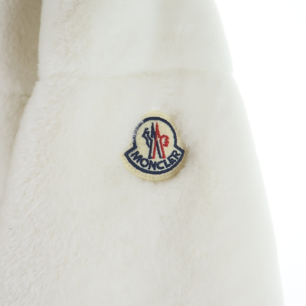 MONCLER(モンクレール) 23AW PLUVIER プルヴィエ リバーシブル ファー ダウンジャケット レディース ホワイト I20931A00143