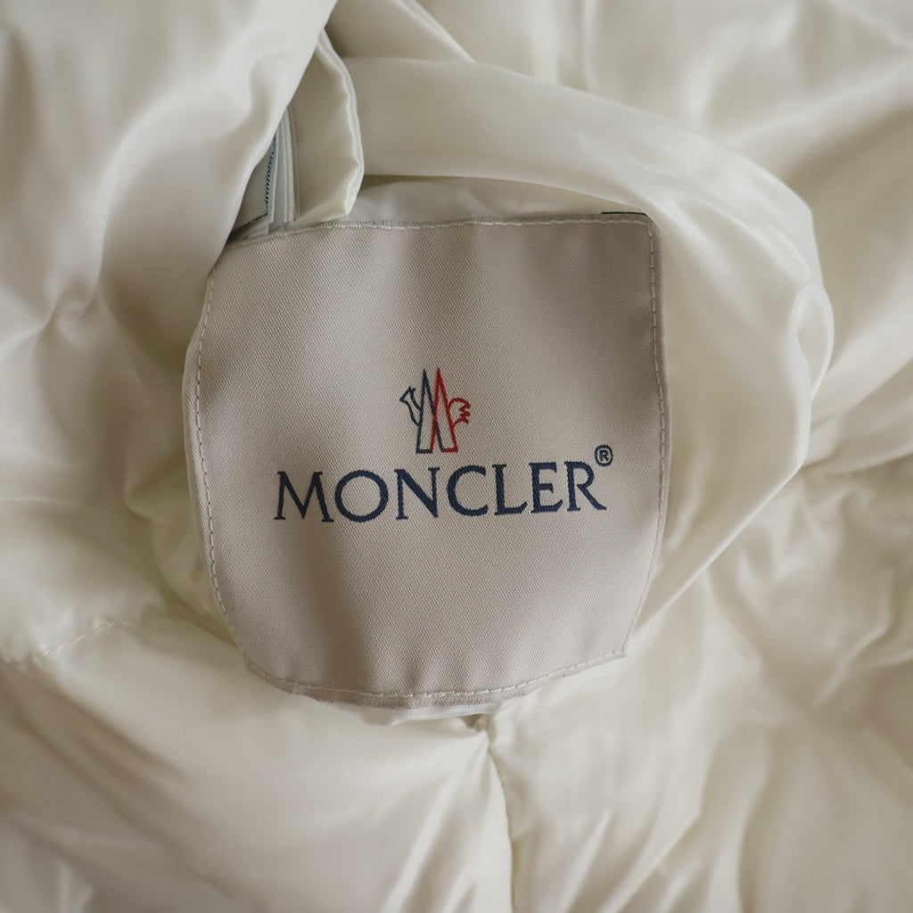 MONCLER(モンクレール) 23AW PLUVIER プルヴィエ リバーシブル ファー ダウンジャケット レディース ホワイト I20931A00143