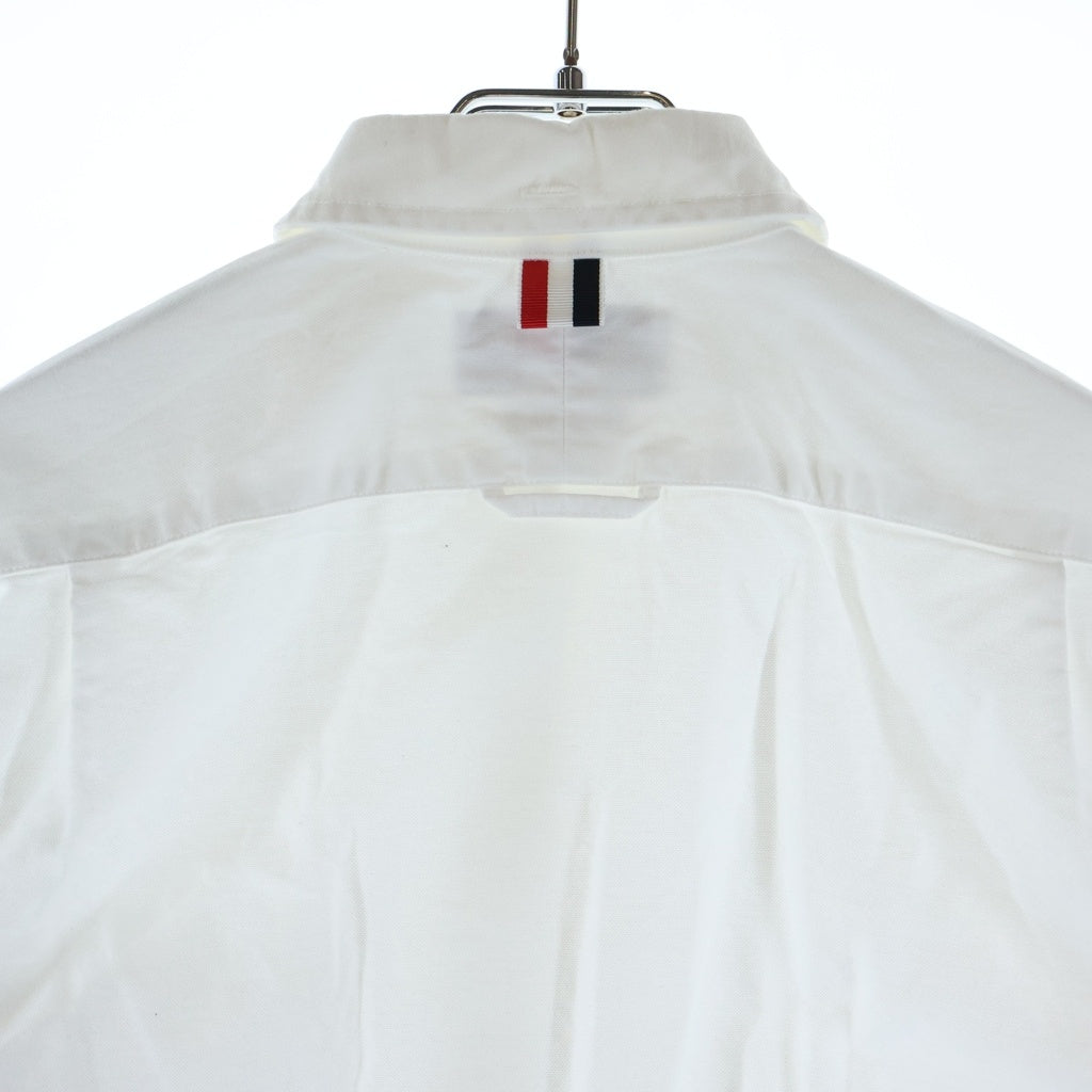 THOM BROWNE(トムブラウン) Tricolor Oxford L/S Shirt トリコロール オックスフォード 長袖シャツ ホワイト FLL019E-F0313 レディース