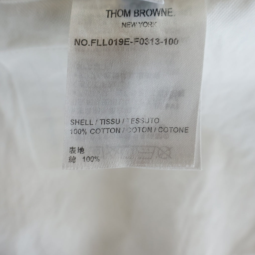 THOM BROWNE(トムブラウン) Tricolor Oxford L/S Shirt トリコロール オックスフォード 長袖シャツ ホワイト FLL019E-F0313 レディース