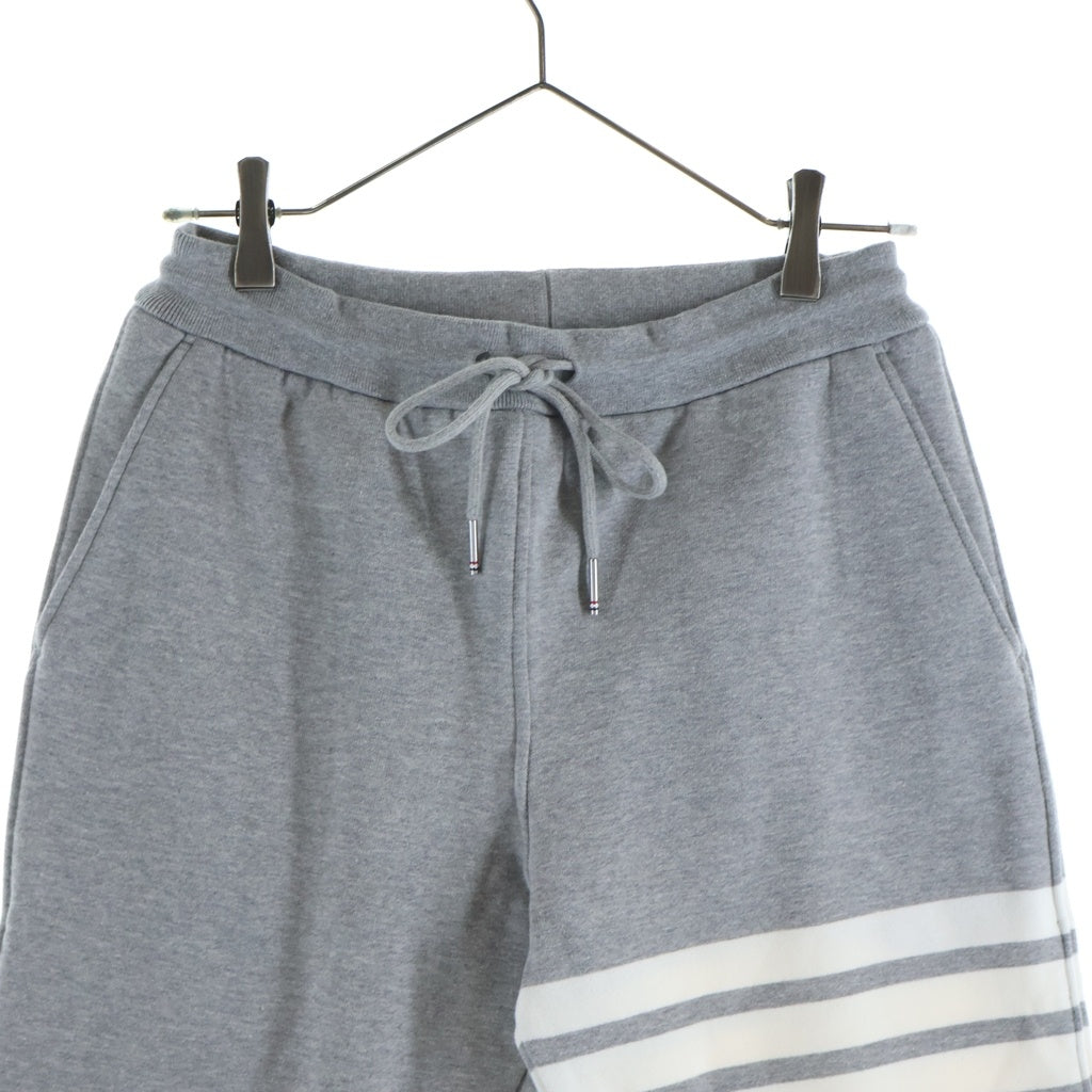 THOM BROWNE(トムブラウン) 4Bar Tricolor Sweat Pant 4バー トリコロール スウェットパンツ レディース グレー FJQ001A-00535055