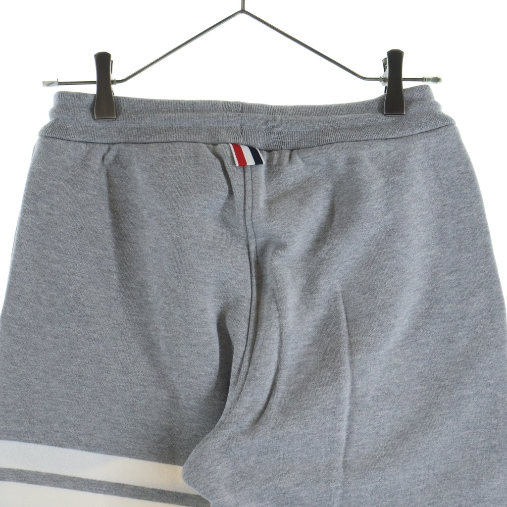THOM BROWNE(トムブラウン) 4Bar Tricolor Sweat Pant 4バー トリコロール スウェットパンツ レディース グレー FJQ001A-00535055