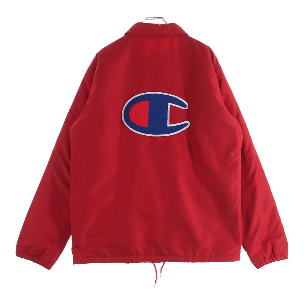 A BATHING APE(アベイシングエイプ) ×Champion Coach Jacket チャンピオン 裏地ボア コーチジャケット レッド