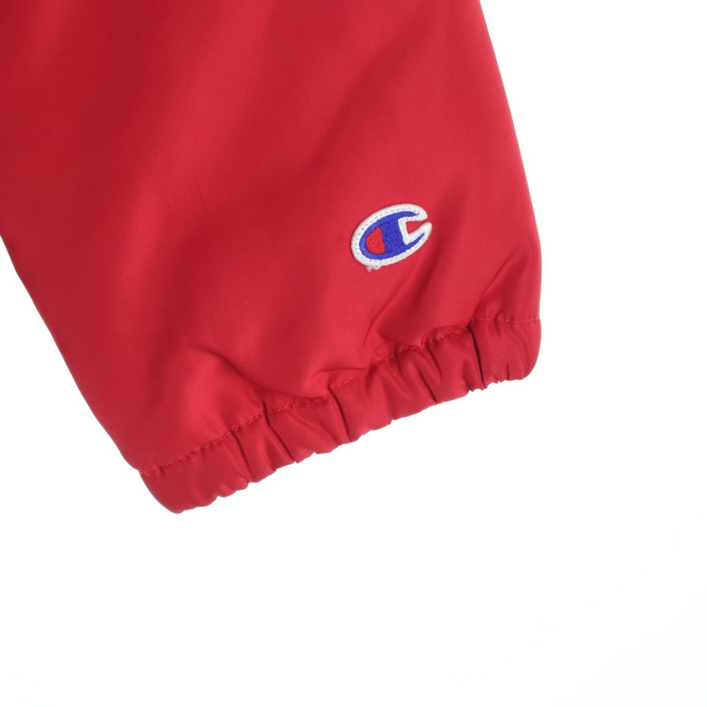 A BATHING APE(アベイシングエイプ) ×Champion Coach Jacket チャンピオン 裏地ボア コーチジャケット レッド