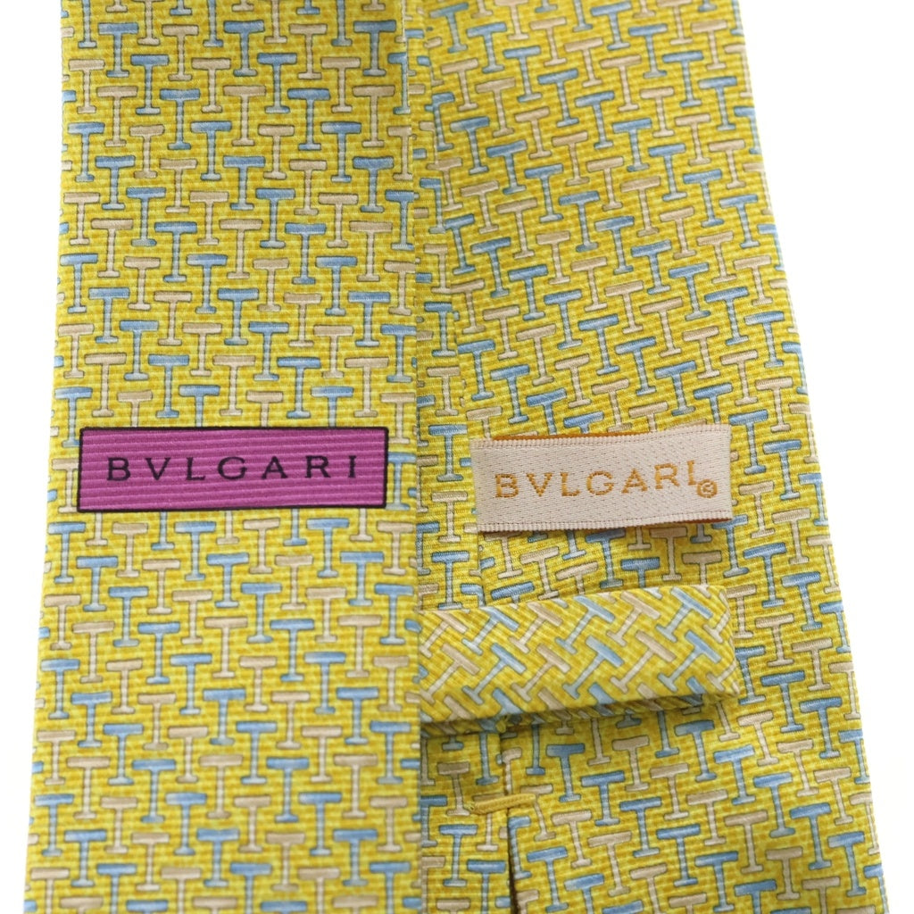 BVLGARI(ブルガリ) セブンフォールドシルクネクタイ イエロー