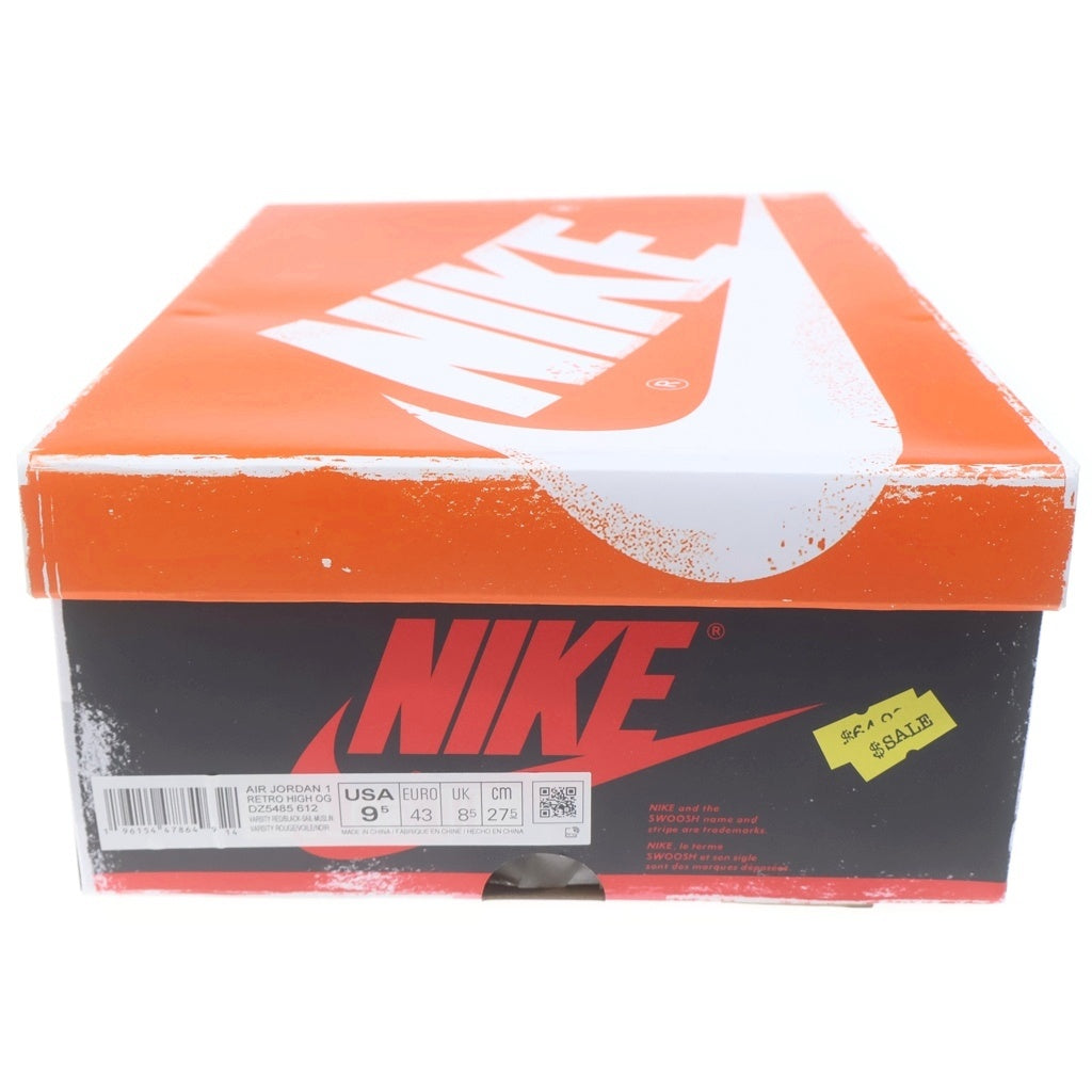 NIKE(ナイキ) AIR Jordan 1 High OG Lost & Found/Chicago エアジョーダン1 ハイ OG ロスト&ファウンド/シカゴ ハイカットスニーカー US9.5/27.5cm DZ5485-612