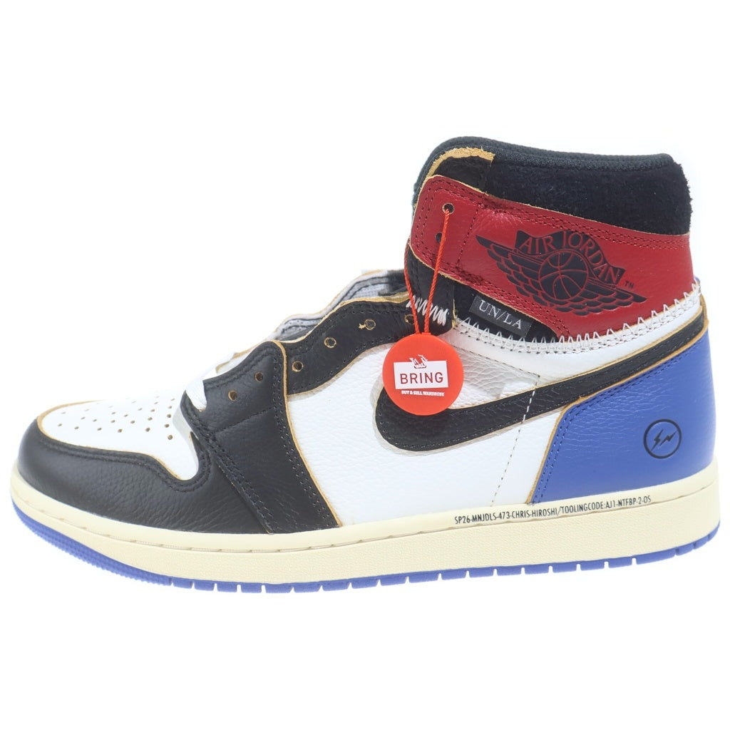 NIKE(ナイキ) ×fragment design × UNION AIR JORDAN 1 High OG フラグメントデザイン ユニオン エアジョーダン1 ハイカットスニーカー US9.5/27.5cm IO7847-002