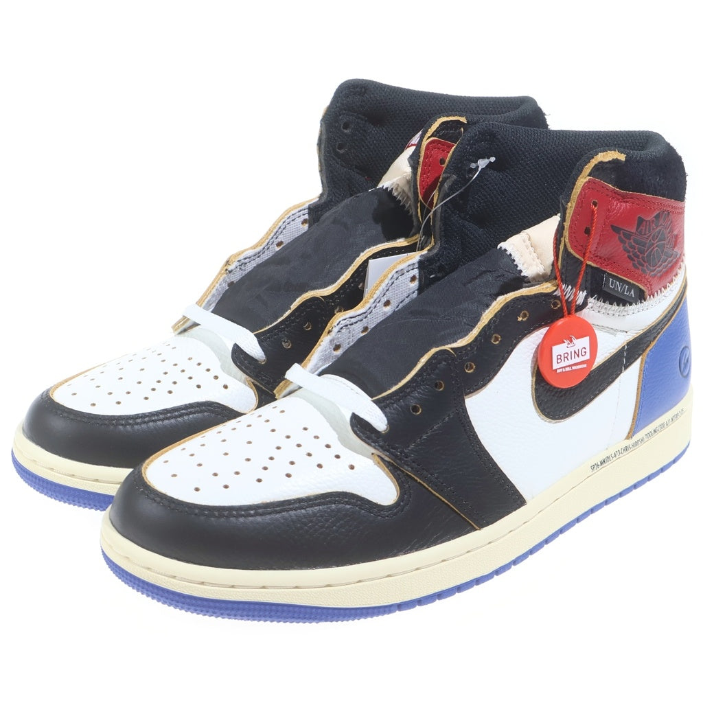 NIKE(ナイキ) ×fragment design × UNION AIR JORDAN 1 High OG フラグメントデザイン ユニオン エアジョーダン1 ハイカットスニーカー US9.5/27.5cm IO7847-002