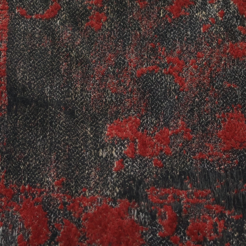 s'yte(サイト) FLORAL JACQUARD STOLE フローラルジャガードストール グレー/レッド UB-L15-024 レディース