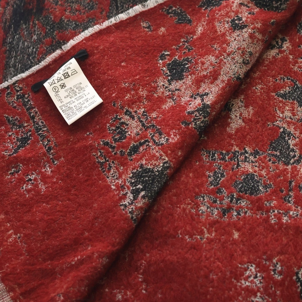 s'yte(サイト) FLORAL JACQUARD STOLE フローラルジャガードストール グレー/レッド UB-L15-024 レディース