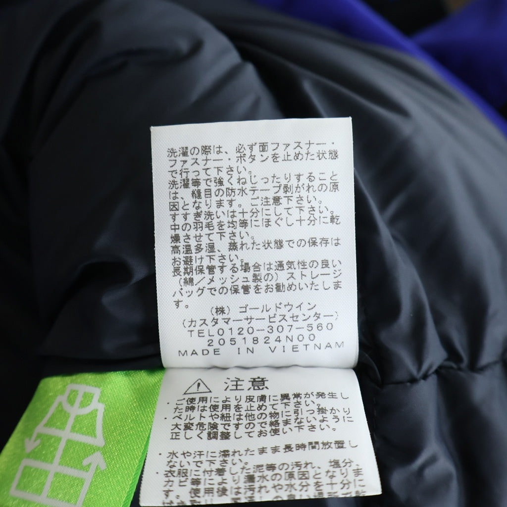 THE NORTH FACE(ザノースフェイス) 22AW GORE-TEX MOUNTAIN DOWN JACKET ゴアテックス マウンテン ジップアップ ダウンジャケット ブルー/ブラック ND92237