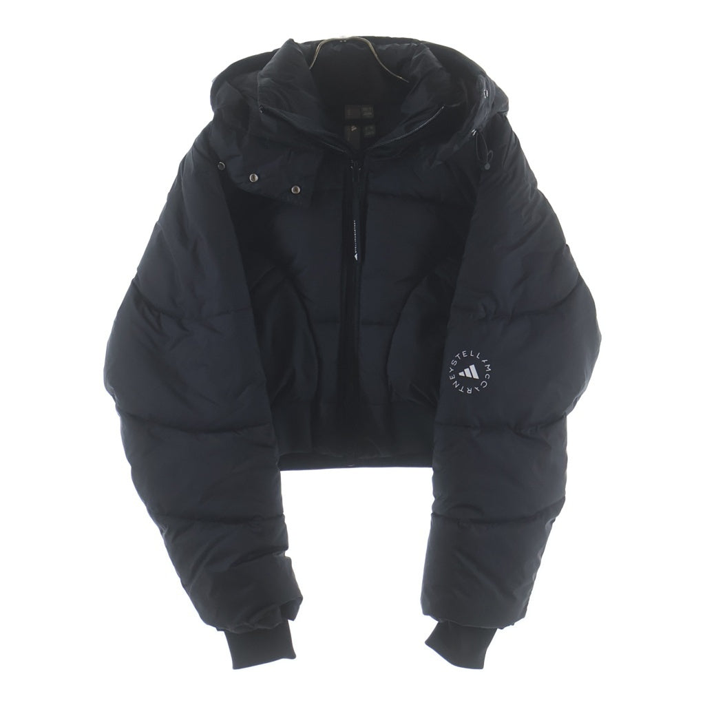adidas(アディダス) ×Stella McCartney ステラマッカートニー ジップアップ ショート ダウンジャケット ブラック JW2027 レディース